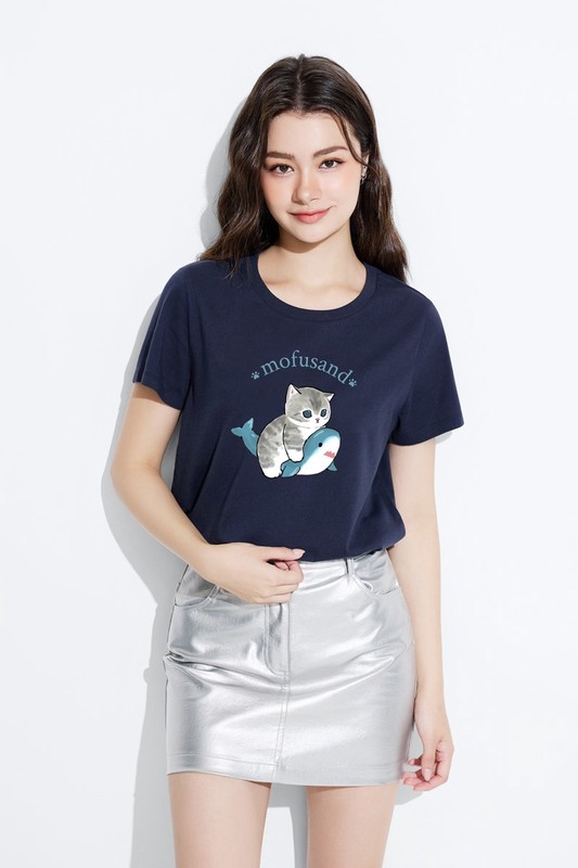 貓福珊迪印花T恤-02-女