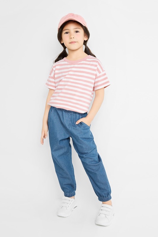 純棉條紋T恤-童