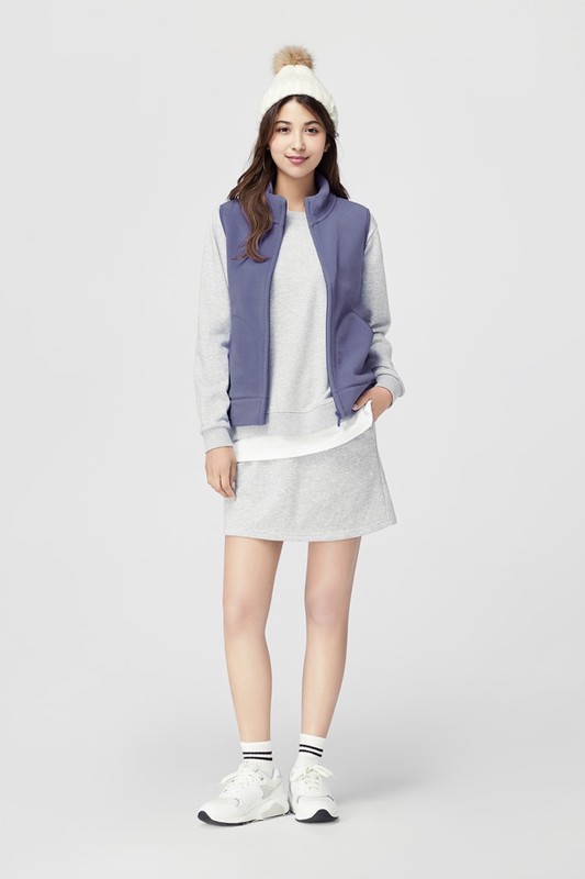 Fleece立領背心-女