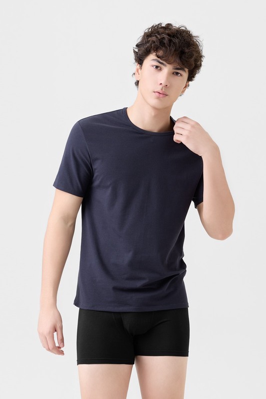 彈力圓領T恤-男