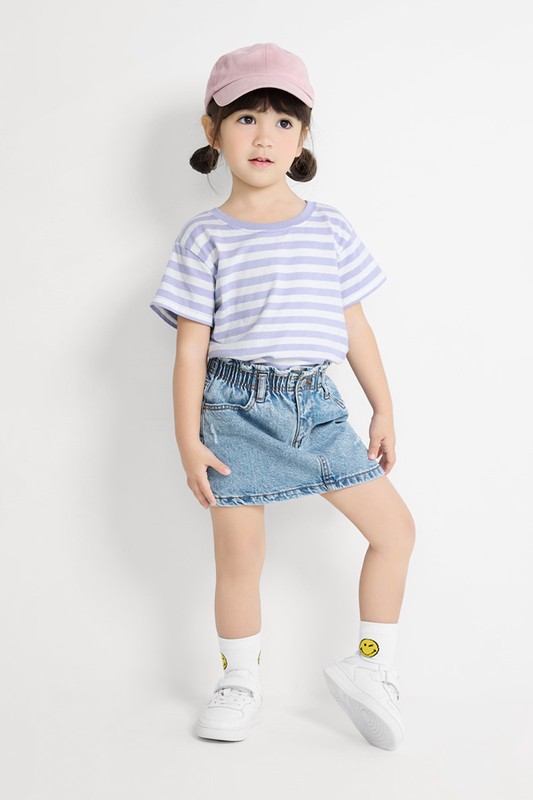 純棉條紋T恤-童