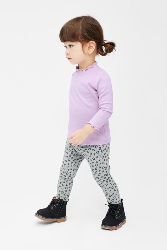 棉質羅紋木耳邊上衣-Baby