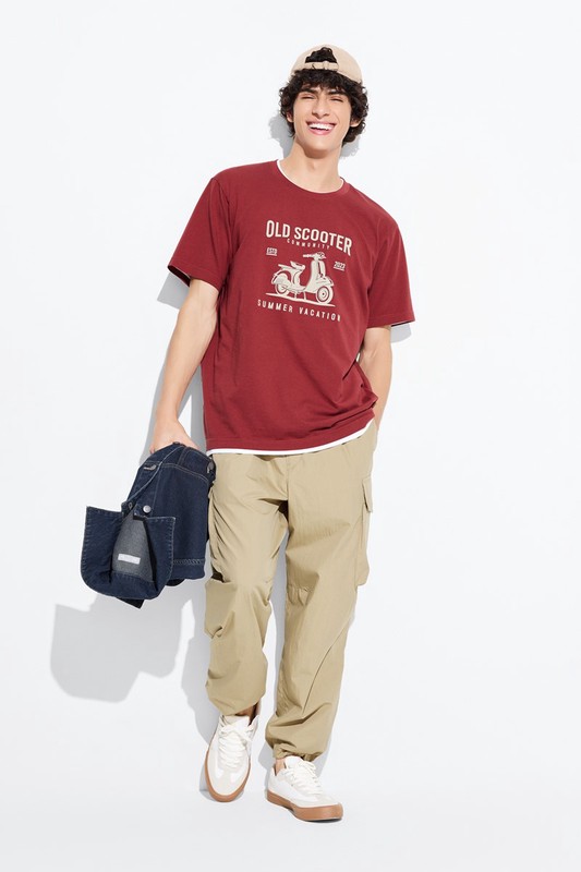 摩托車印花T恤-02-男