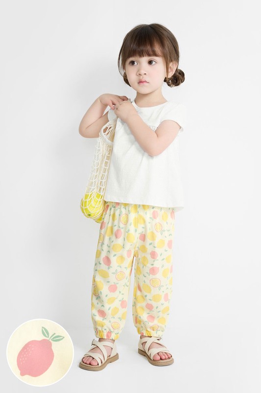 嫘縈印花束口褲-Baby