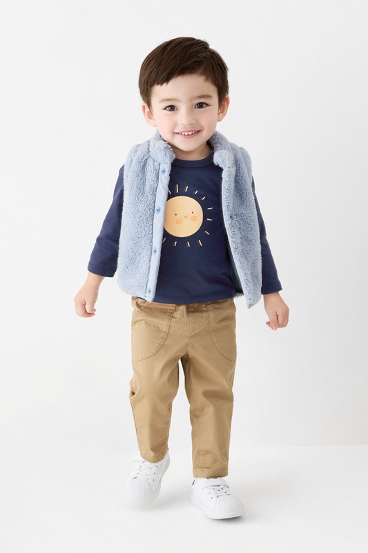 長刷毛雙面穿背心-Baby