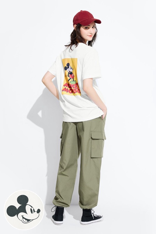 迪士尼系列寬長版印花T恤-17-女