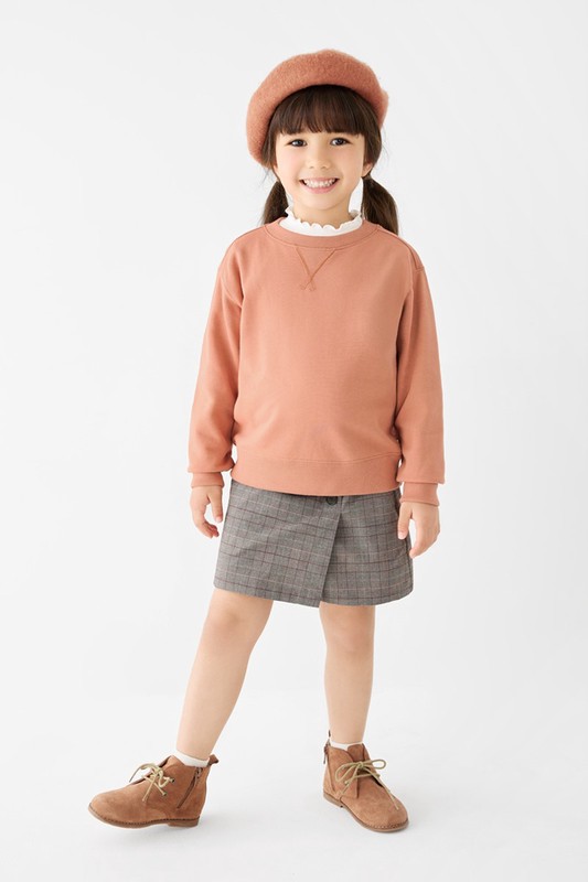 棉質毛圈圓領衫-童