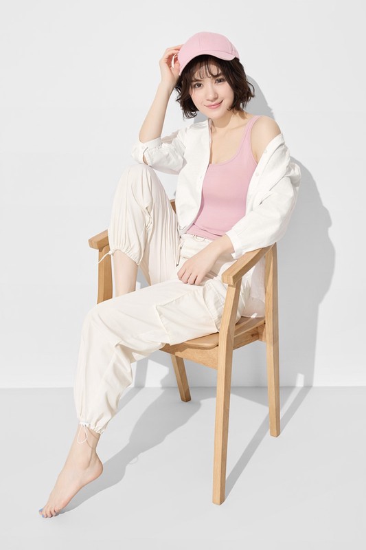 Bra羅紋中短版背心-女