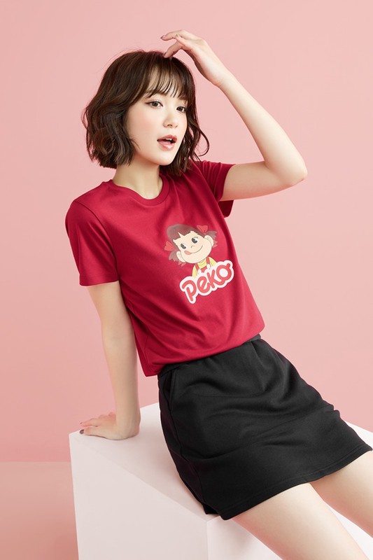 PEKO & POKO印花T恤-03-女