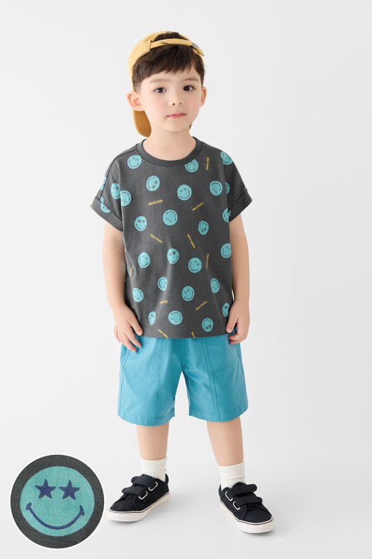 SmileyWorld®竹節棉印花T恤-童