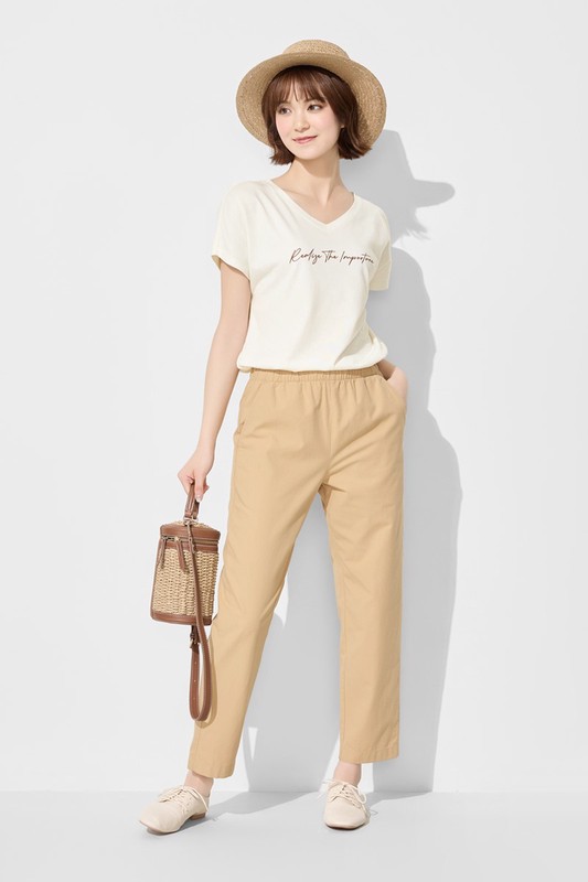 棉質輕便九分褲-女