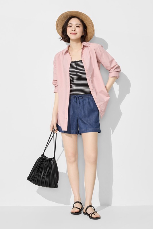 Bra條紋蕾絲細肩帶背心-女