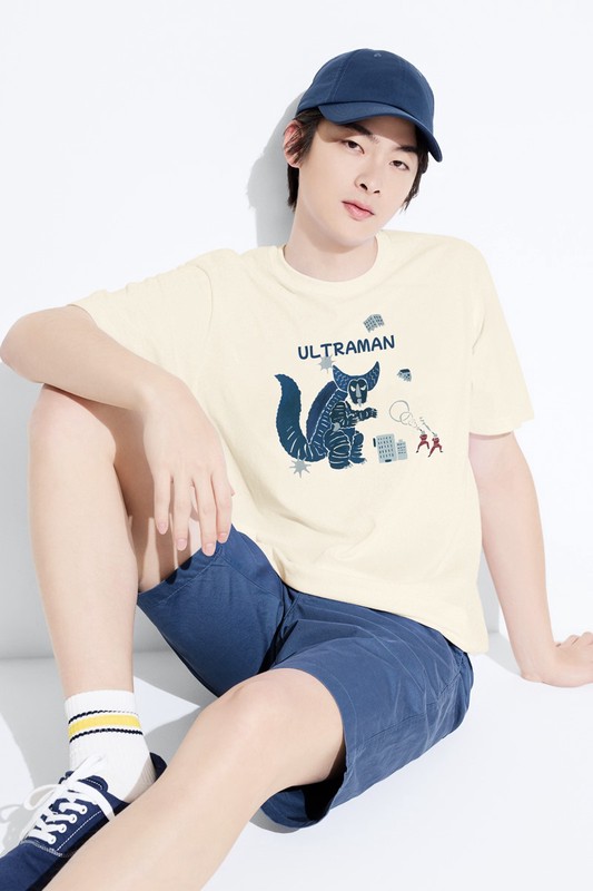 超人力霸王印花T恤-13-男