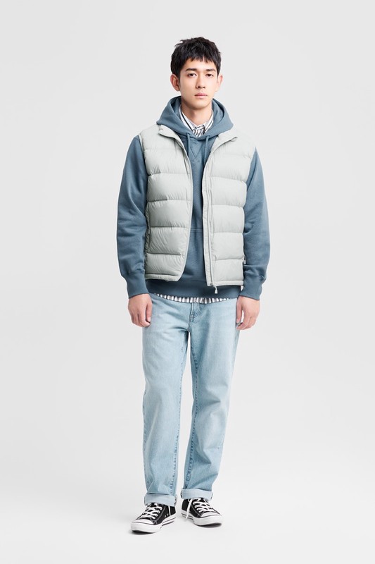 極暖羽絨背心-男