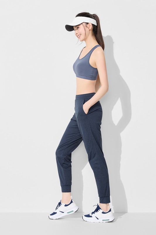 彈性運動束口褲-女