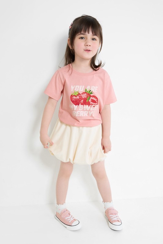 草莓印花T恤-童