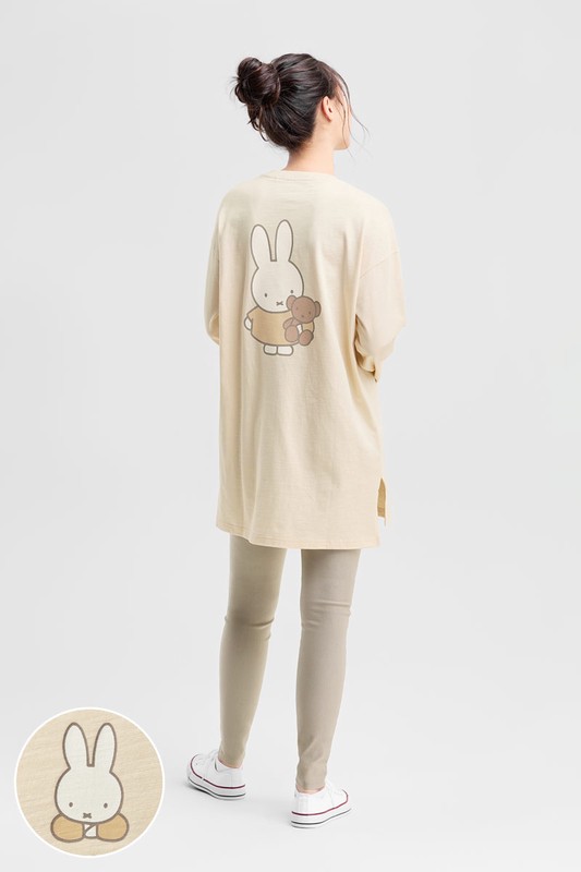 Miffy竹節棉長版上衣-女