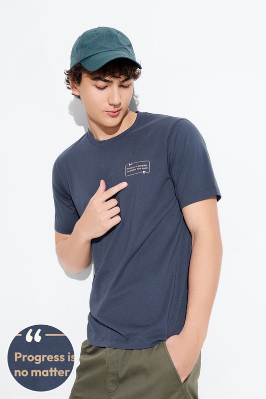 文字印花T恤-05-男