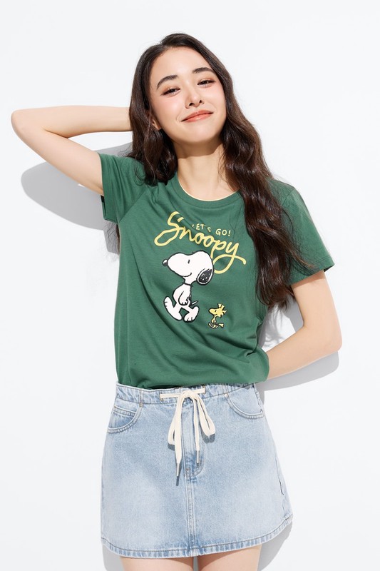 史努比系列印花T恤-12-女