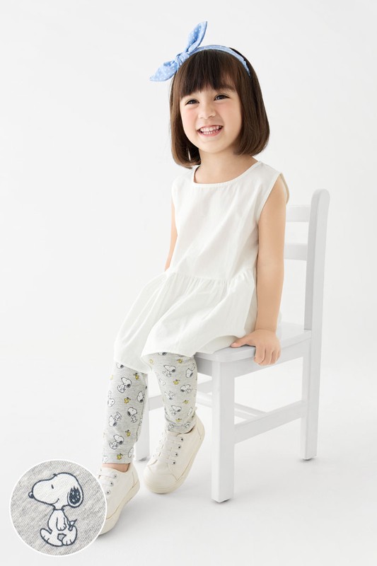史努比系列彈力九分內搭褲-童