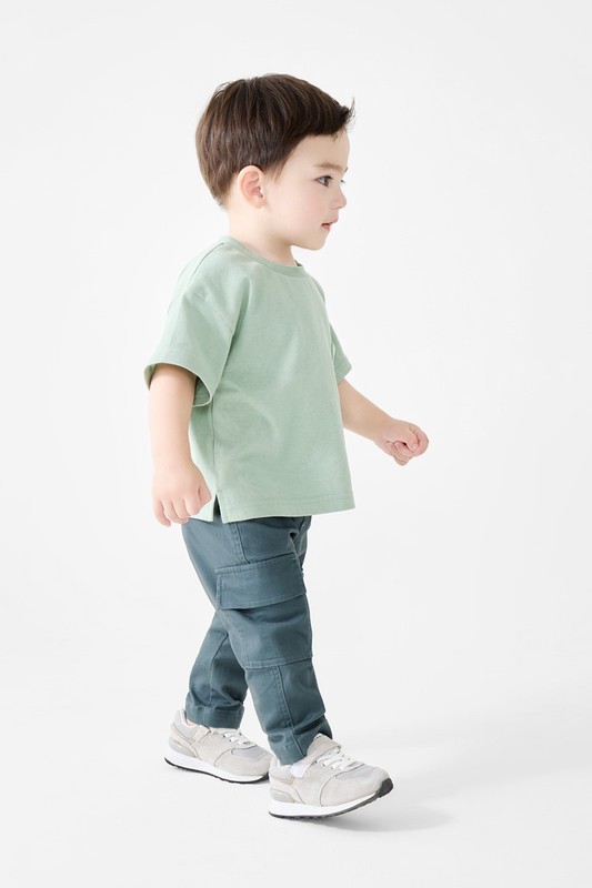 羅紋貼袋長褲-Baby