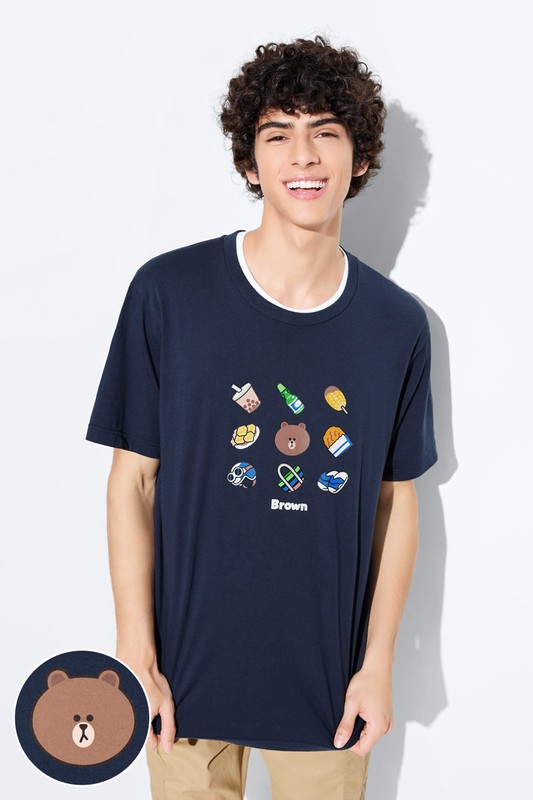 LINE FRIENDS印花T恤-05-男