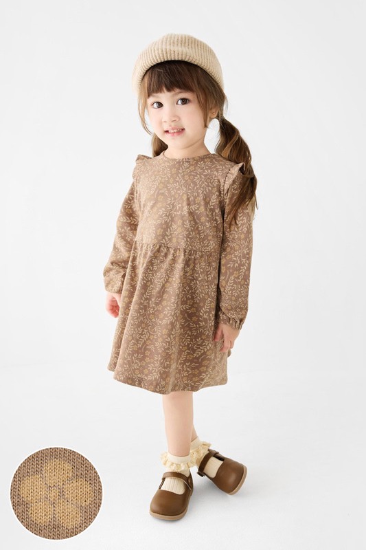 純棉印花洋裝-童