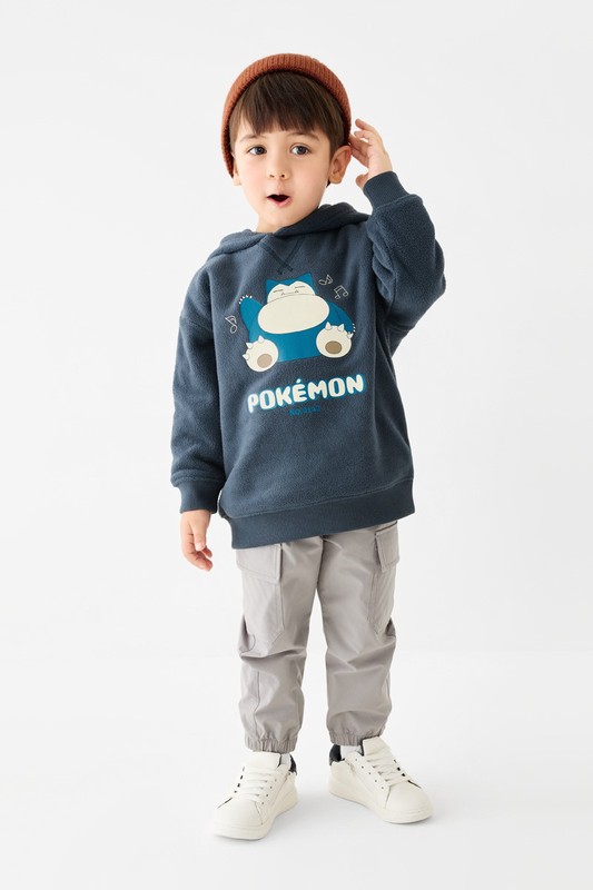 寶可夢Fleece寬鬆連帽上衣-童