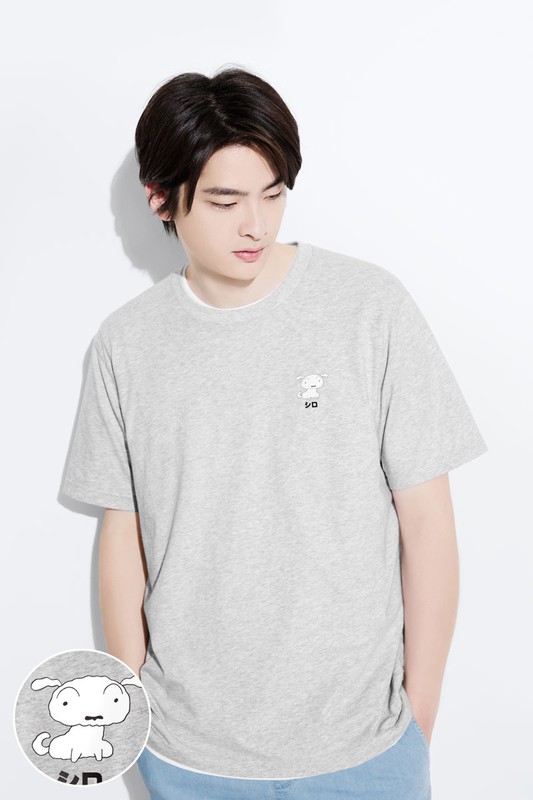 蠟筆小新印花T恤-17-男