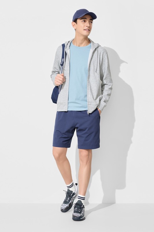 吸排彈性網眼短褲-男