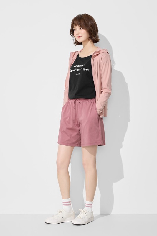 快乾棉休閒短褲-女