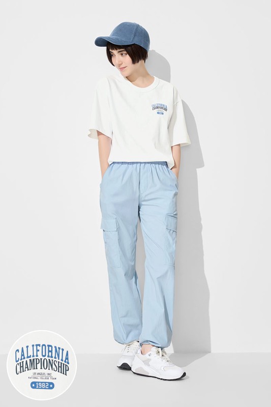 粗紡寬版文字印花T恤-02-男