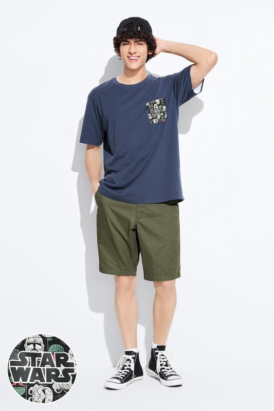 STAR WARS系列口袋印花T恤-03-男