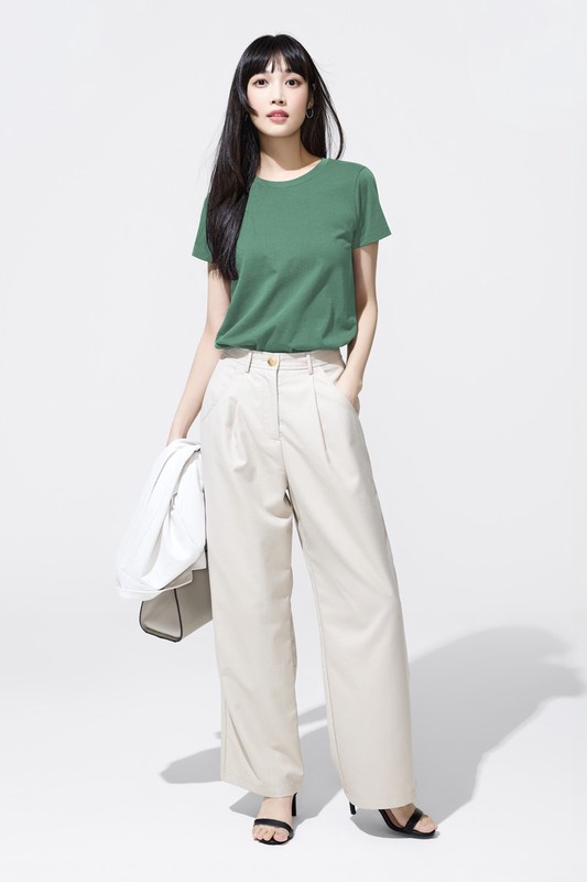 純棉圓領T恤-女