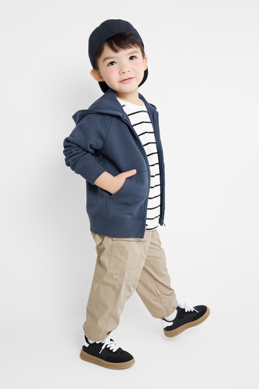 毛圈連帽外套-童