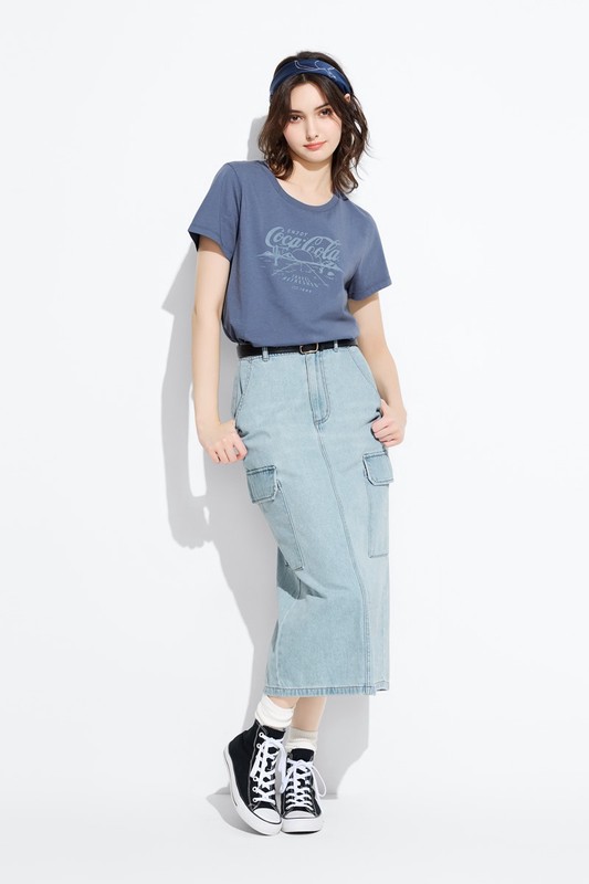 可口可樂印花T恤-09-女