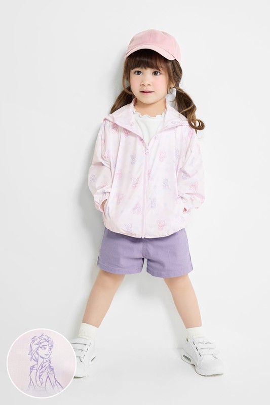 迪士尼系列抗UV輕型印花風衣外套-童