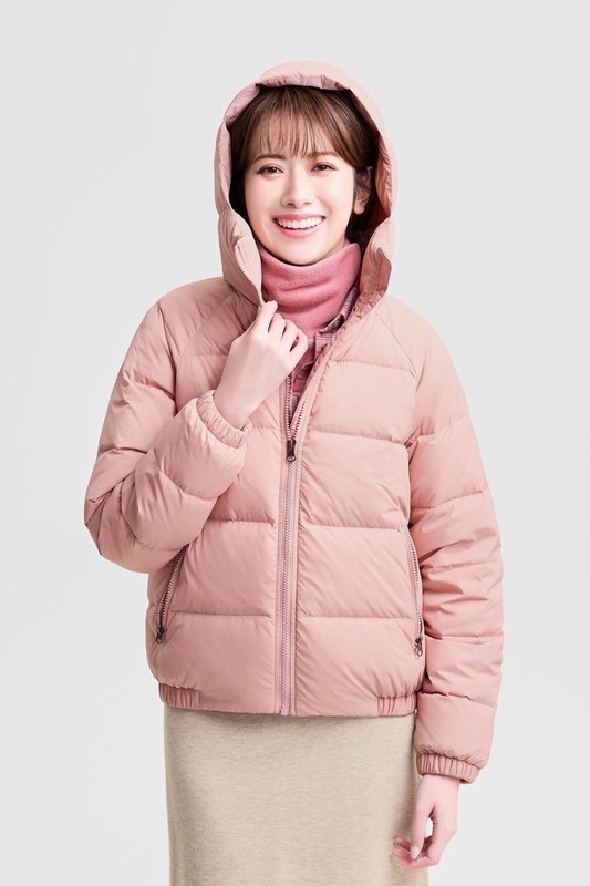極暖羽絨連帽外套-女