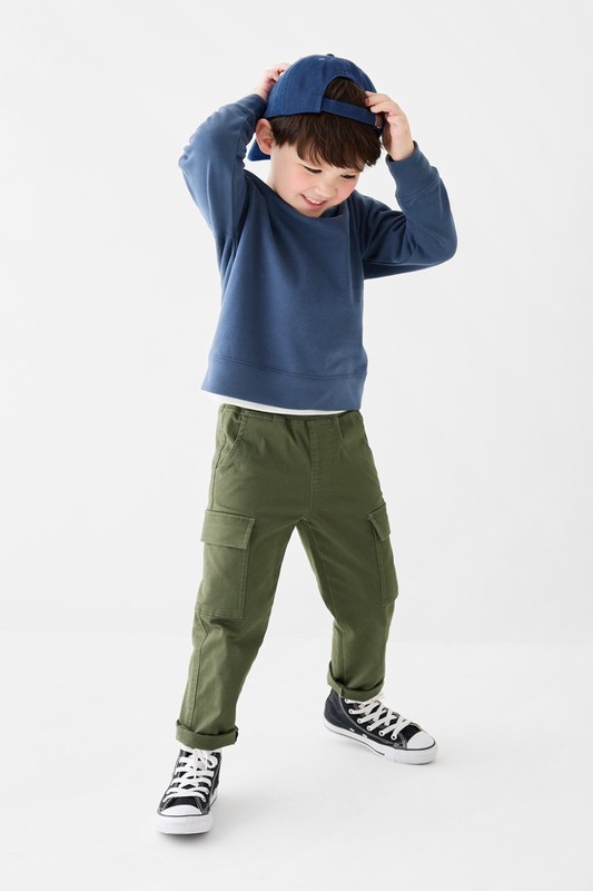 棉質毛圈圓領衫-童