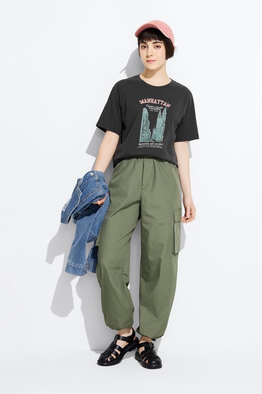 城市之心寬版印花T恤-女