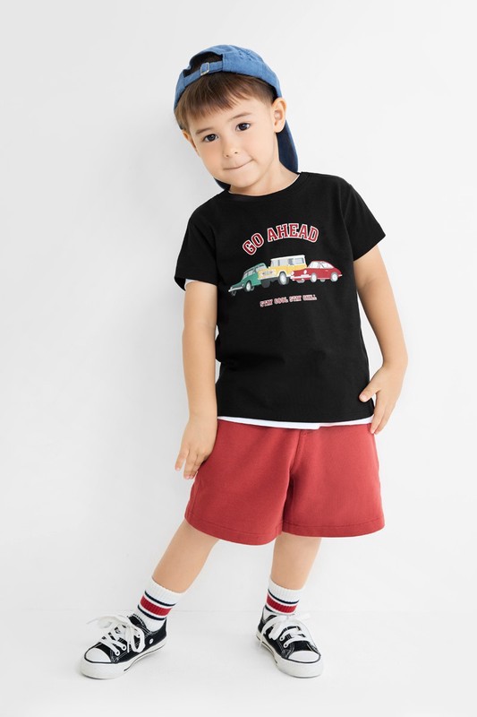 汽車印花T恤-童