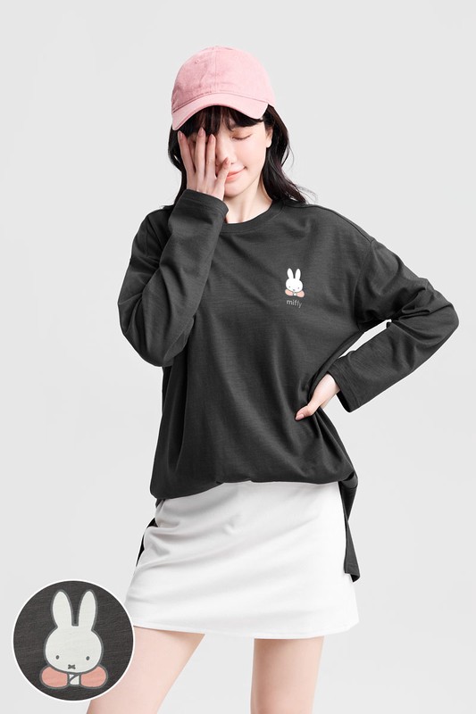 Miffy竹節棉長版上衣-女
