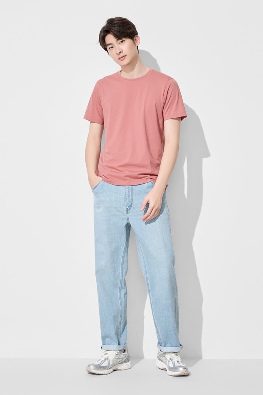 純棉圓領T恤-男