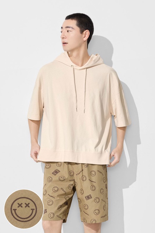 S.W.SMILEY®印花輕便短褲-男