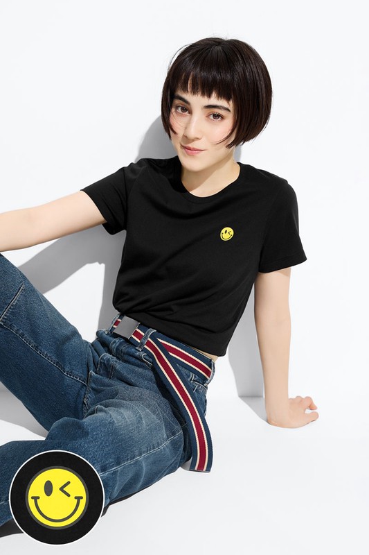 S.W.SMILEY®印花T恤-01-女
