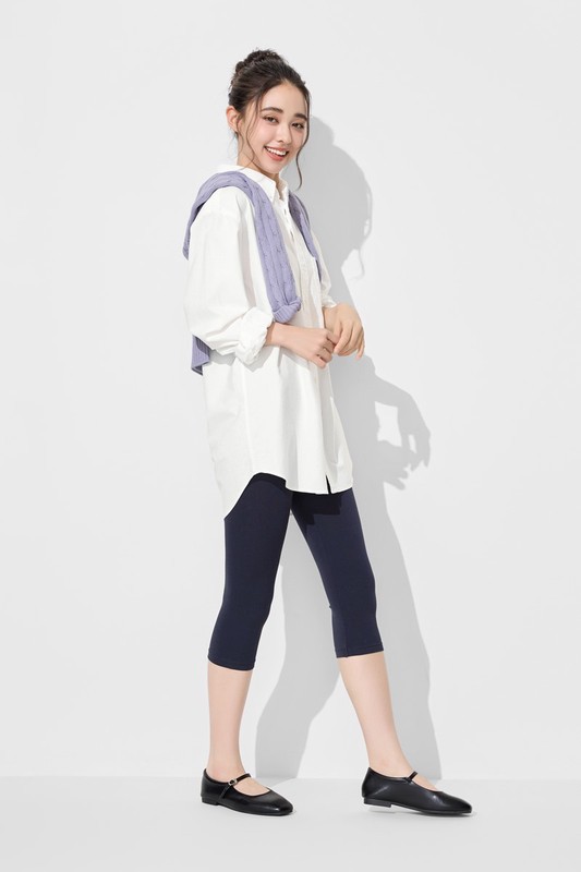 彈力七分內搭褲-女