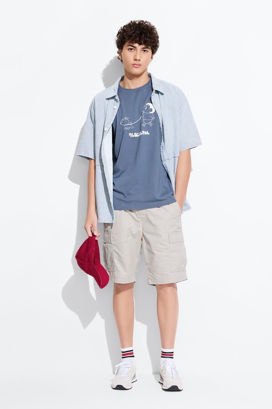 蠟筆小新厚版印花T恤-07-男