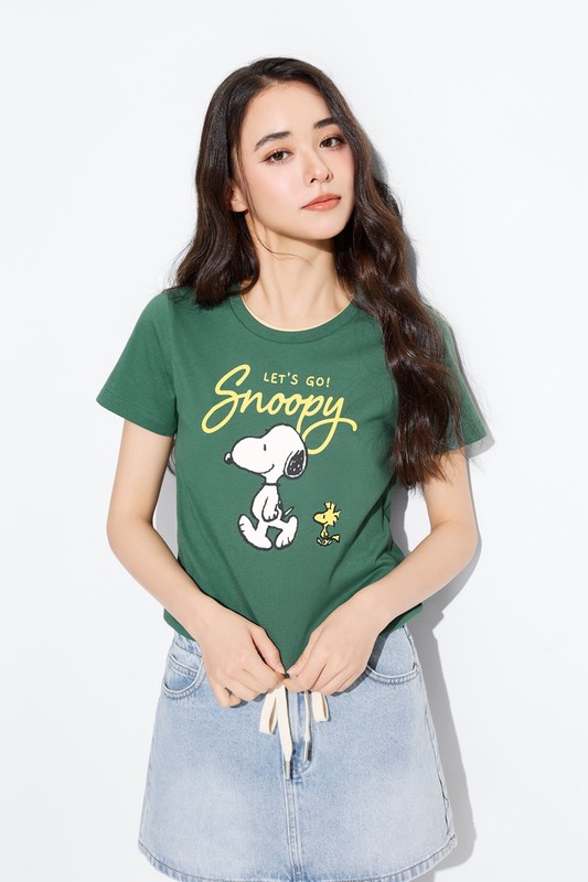 史努比系列印花T恤-12-女