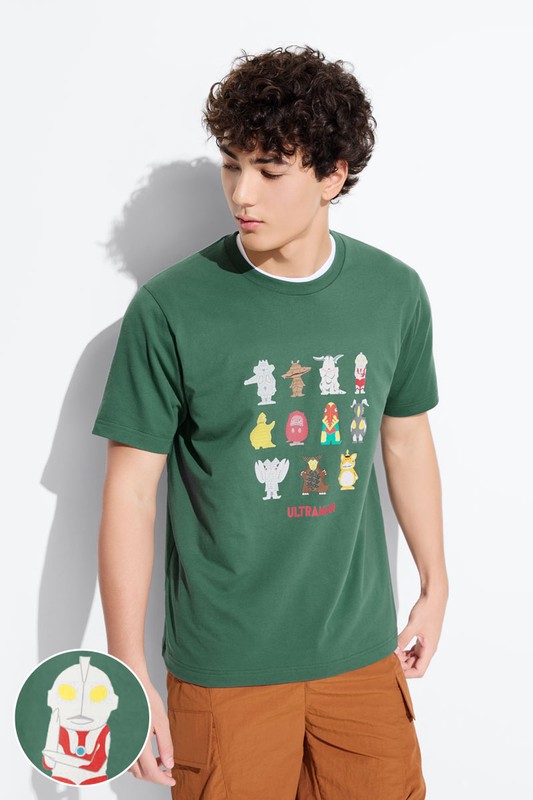 超人力霸王印花T恤-03-男