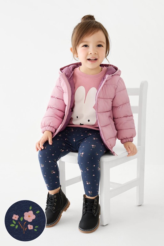 彈力印花九分內搭褲-01-Baby